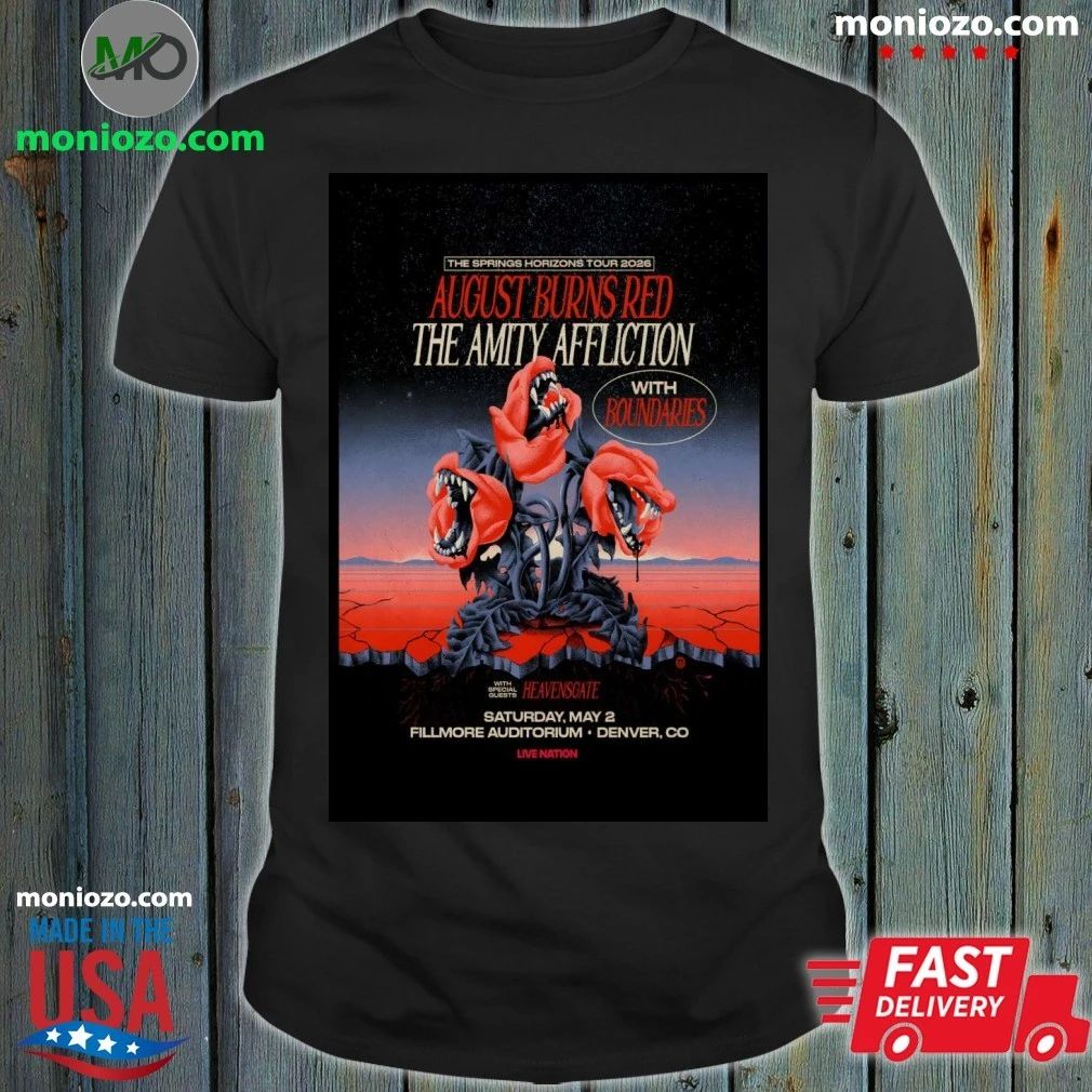 Original August Burns Red Fillmore Auditorium In Denver CO May 2 2026 Poster Shirt