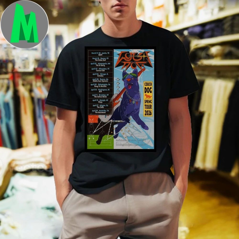 Poster Couch Dog Spring 2026 Tour Shirt