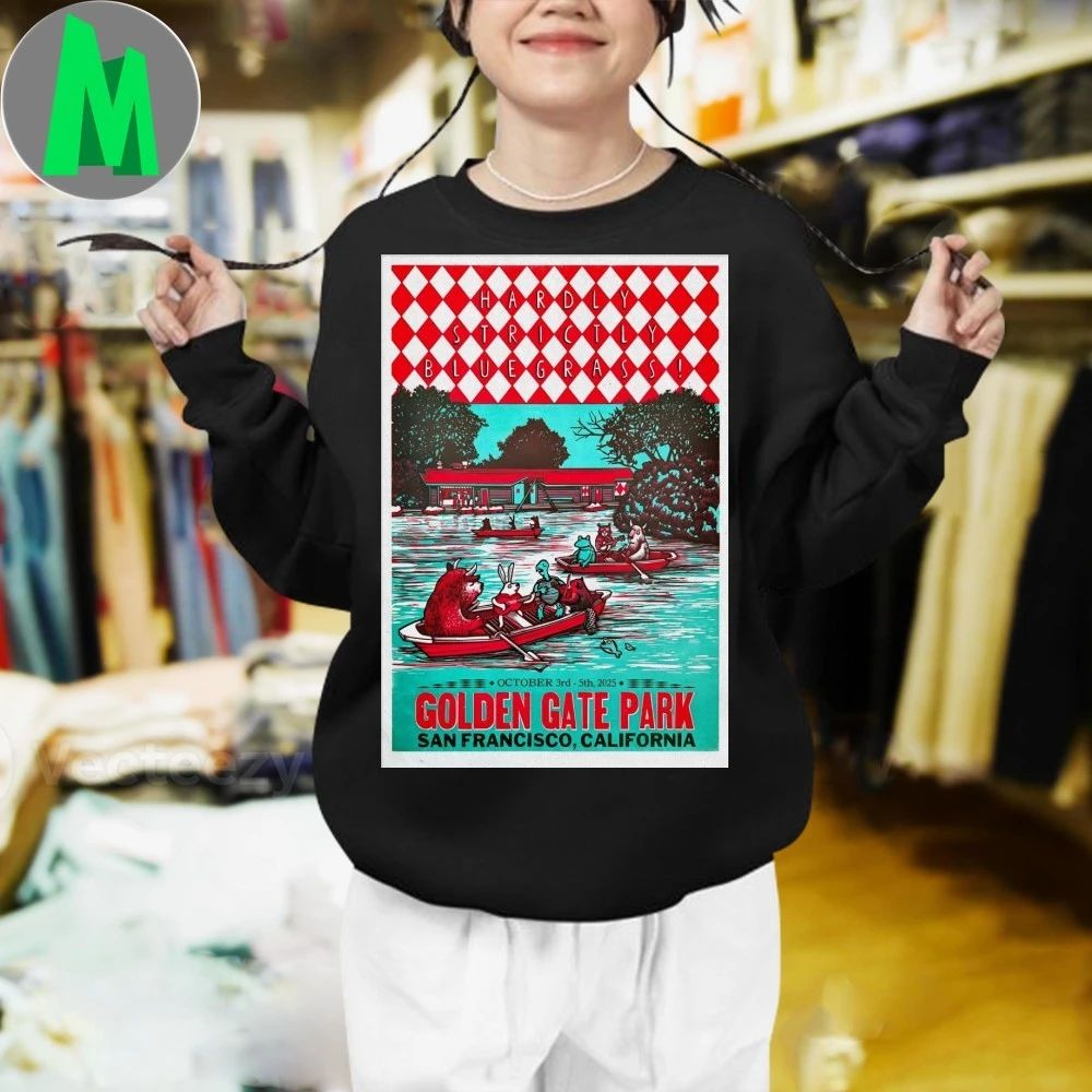 Hardly Strictly Bluegrass Oct 3-5 2025 Golden Gate Park In San Francisco CA Poster Shirt