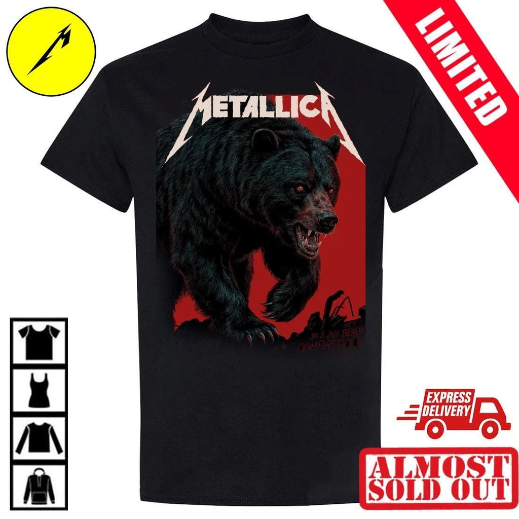 Metallica Berlin 2026 Poster Print Graphic T-Shirt Philip Janta