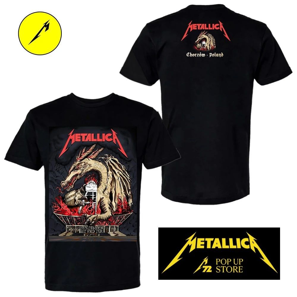 Metallica at Stadion Śląski in Chorzów, Poland, on May 19, 2026 The Silesian Dragon Two Sided Shirt