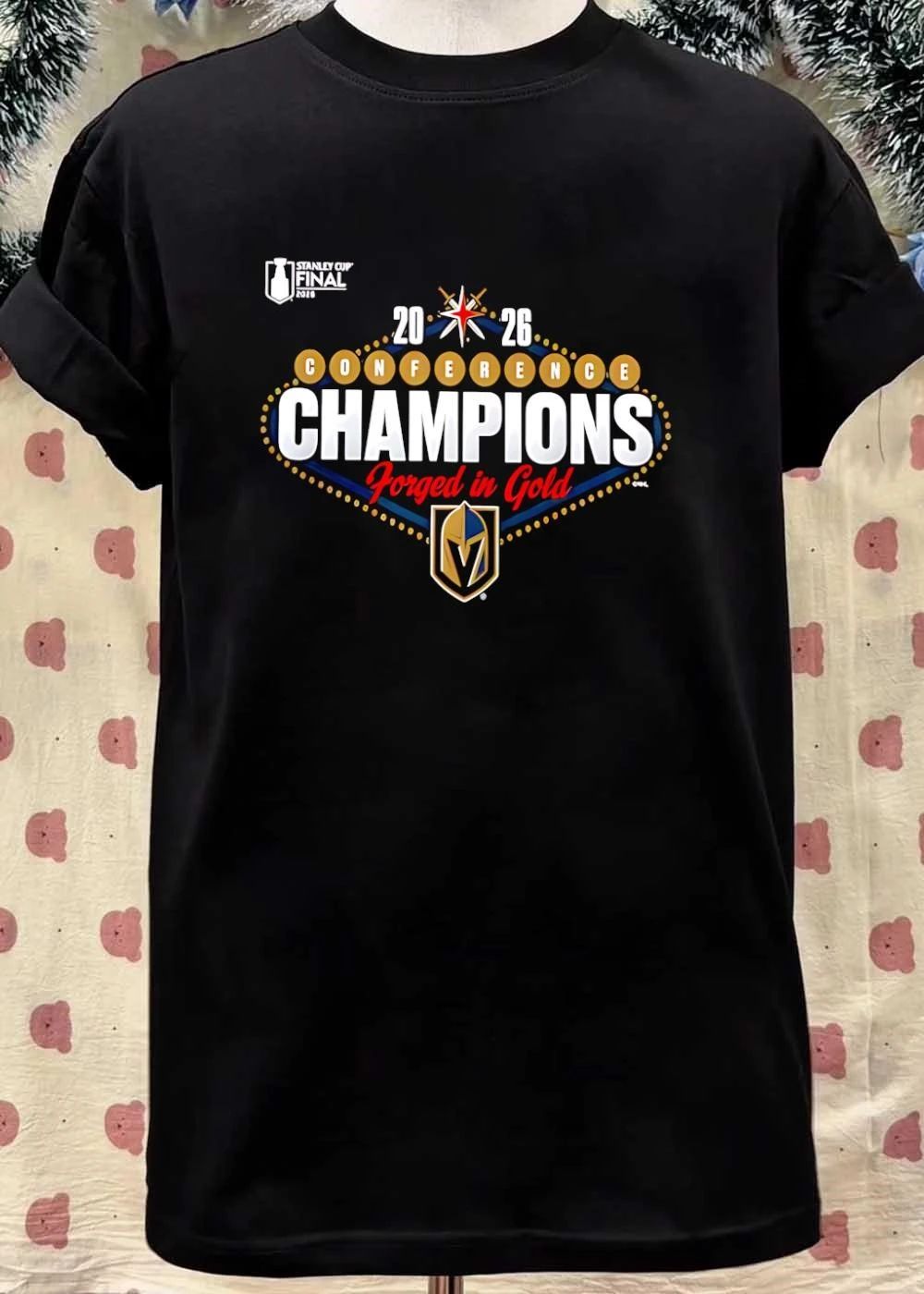 Vegas Golden Knights 2026 Conference Champions Forged In Gold Stanley Cup Final shirt