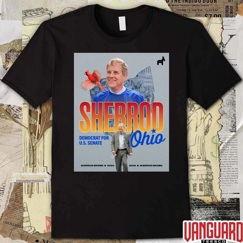 Sherrod Brown Democrat For US Senate Ohio 2026 Poster t-shirt