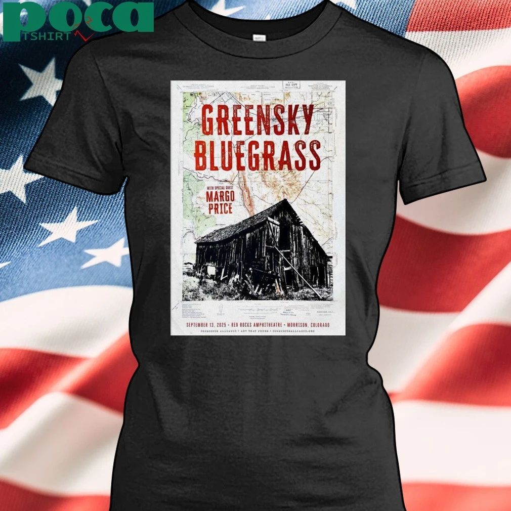 Greensky Bluegrass Sep 13 2025 Red Rocks Amphitheatre In Morrison CO Poster T-shirt