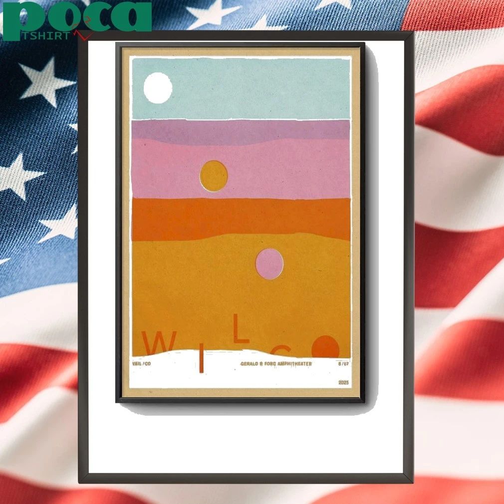 Wilco Gerald R Ford Amphitheater in Vail CO Aug 17 2025 Poster shirt