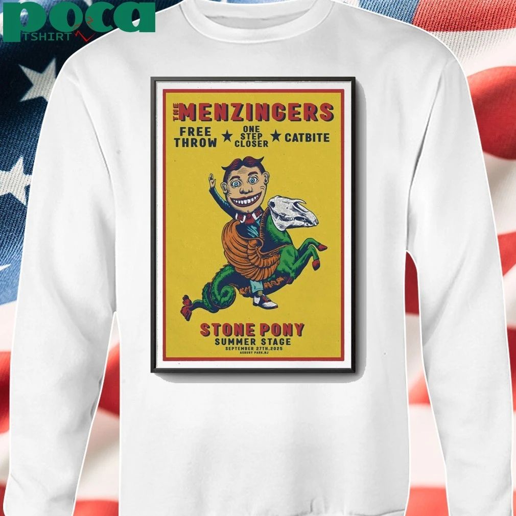 The Menzingersin Sep 27 2025 The Stone Pony in Asbury Park, NJ Poster shirt