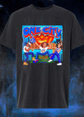 One City Three Musicians Performing on a Bench NYC Shirt