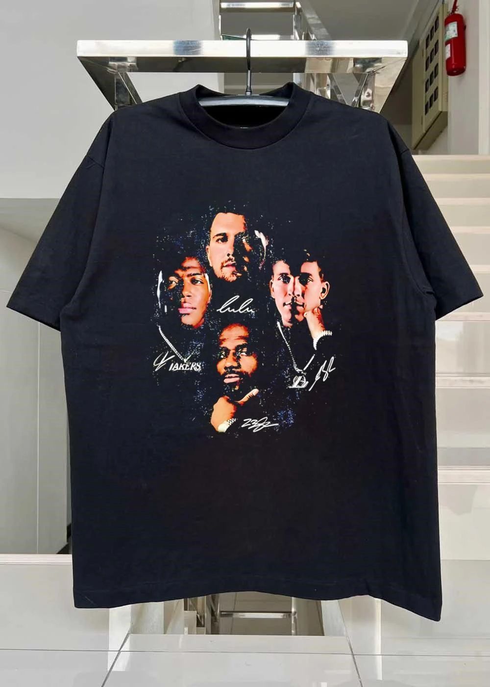 Lulu Lakers 23 Collage Portrait T-Shirt