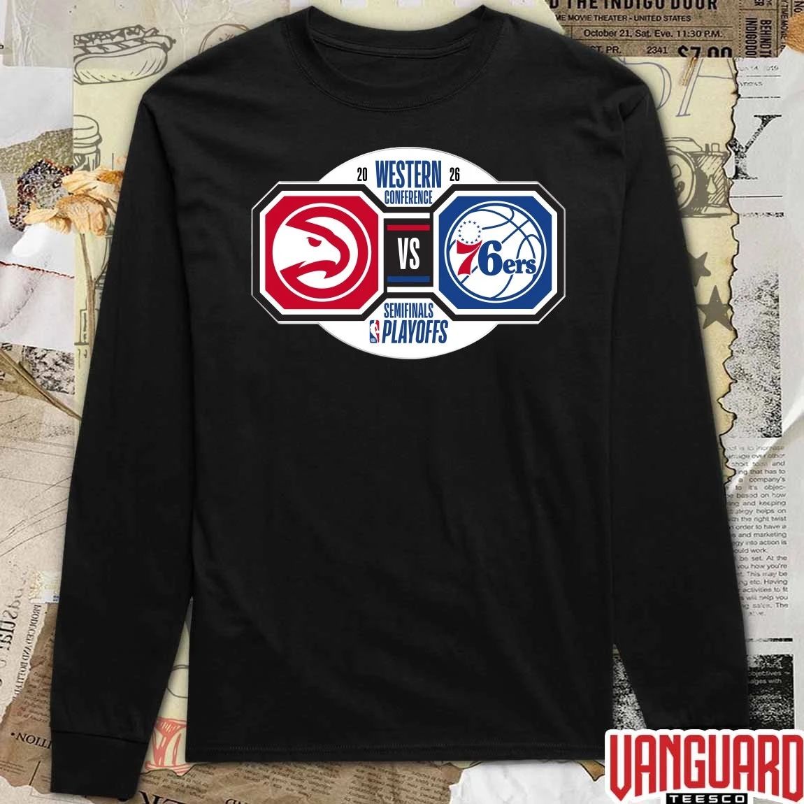 Atlanta Hawks vs Philadelphia 76ers 2026 NBA Playoffs Western Conference Semifinals t-shirt