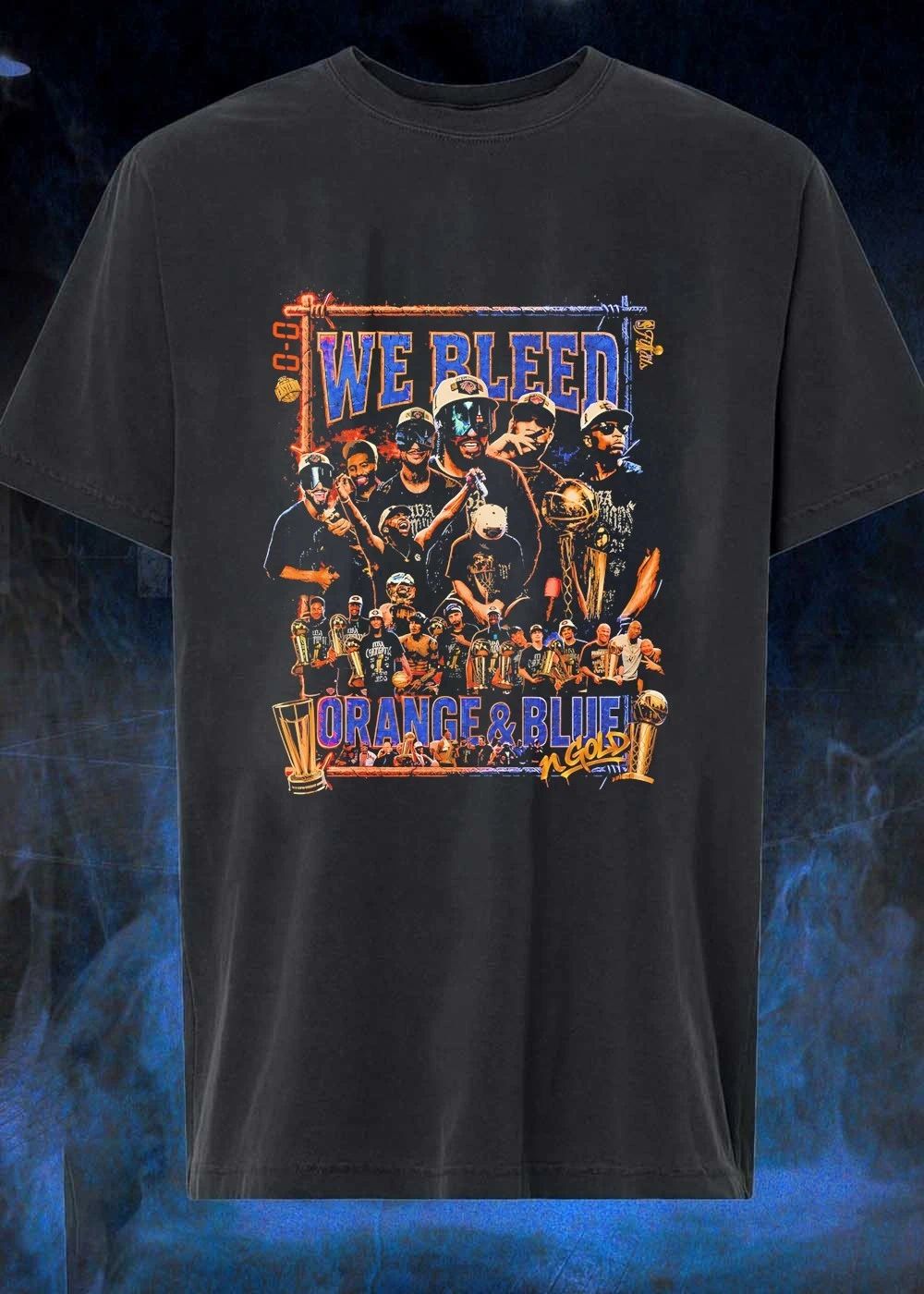 NBA Champions We Bleed Orange & Blue n Gold Graphic T-Shirt