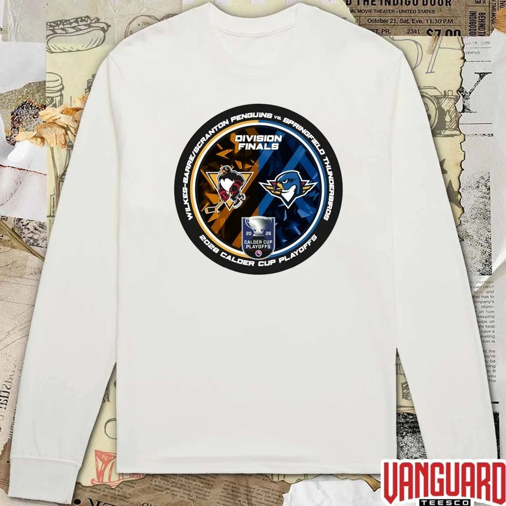 Wilkes-Barre Scranton Penguins vs Springfield Thunderbirds 2026 Division Finals Calder Cup Playoffs Dueling t-shirt