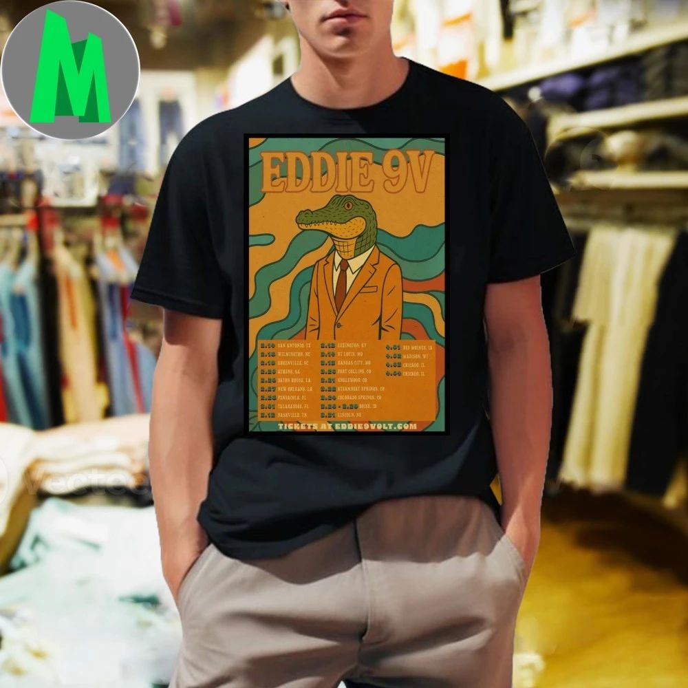Eddie 9V New Tour 2026 Poster Shirt