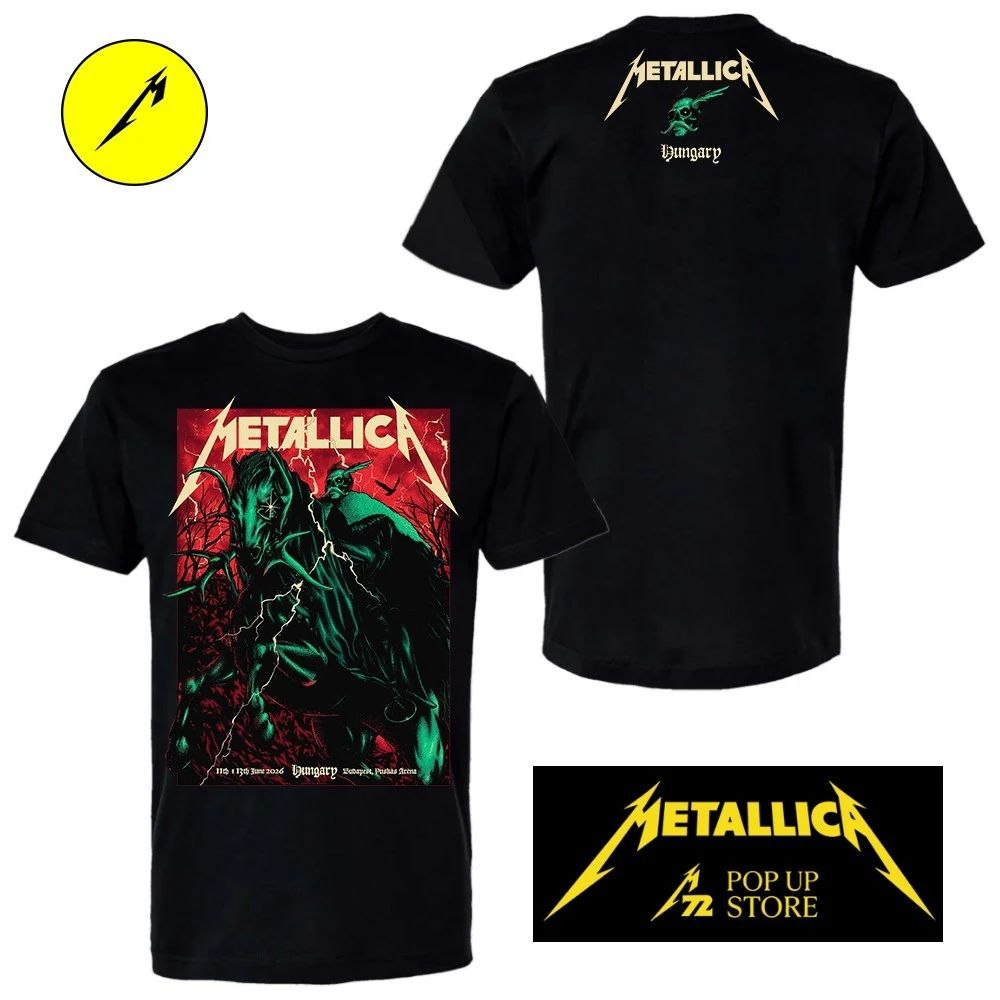 Metallica M72 Budapest Pop-Up Store T-Shirt Limited Edition 2026