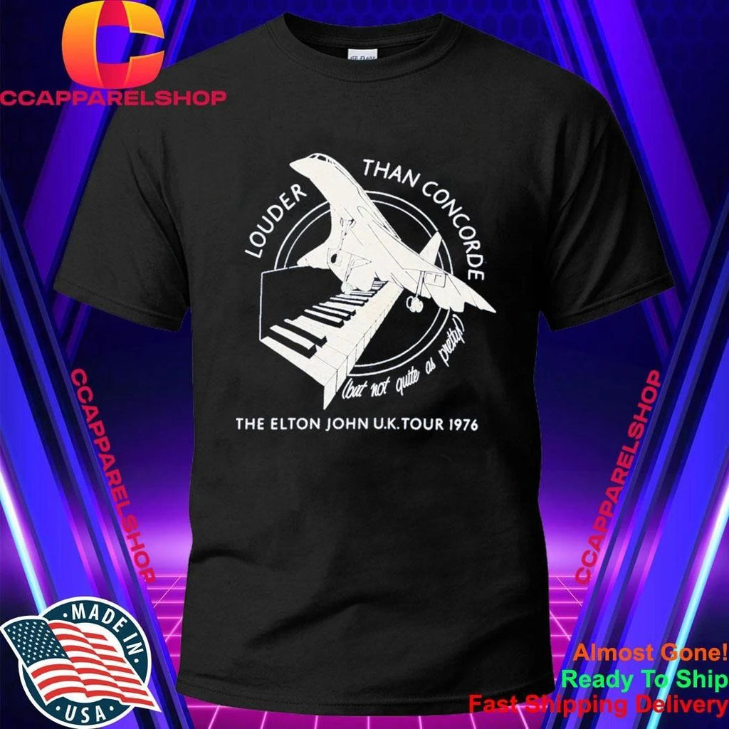 Olivia Rodrigo Pitchfork Elton John Uk Tour 1976 Louder Than Concorde Shirt