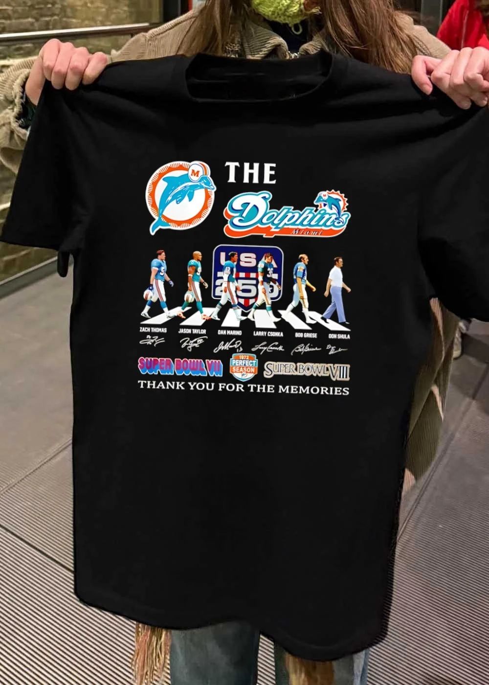 Zach Thomas Jason Taylor Dan Marino Larry Csonka Bob Griese Don Shula Miami Dolphins Shirt