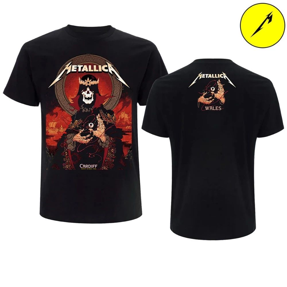 Metallica Cardiff Pop-Up Shop T-Shirt – Limited Edition June 28, 2026 Principality Stadium in Cardiff, Wales – By Peter Diamond