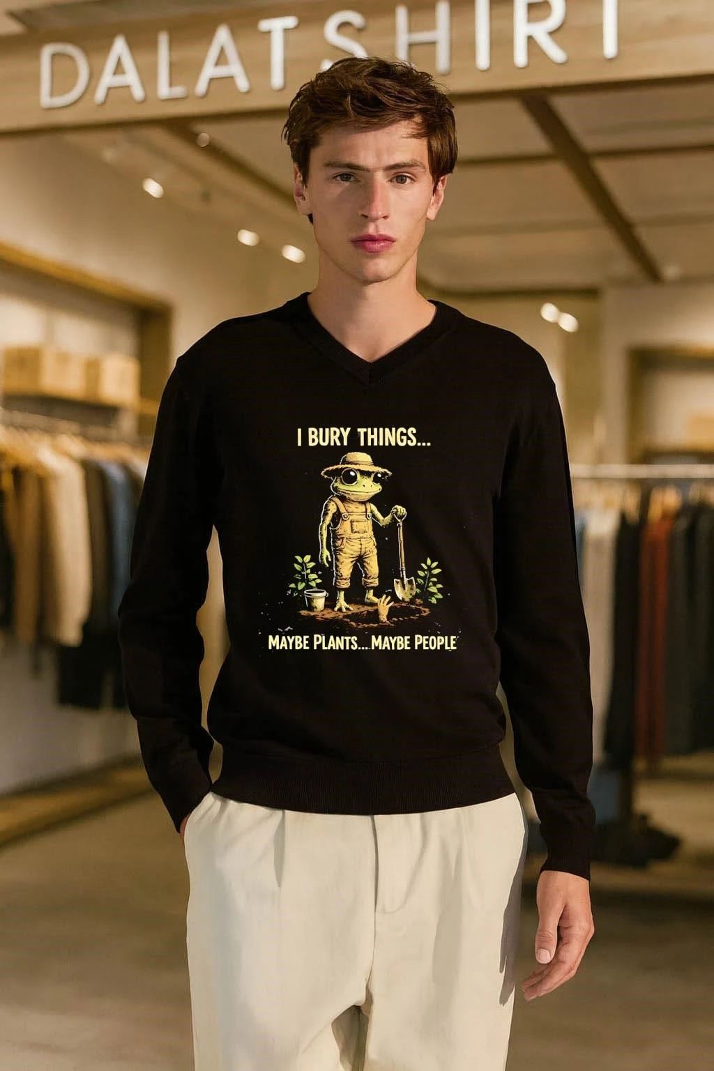 I Bury Things Maybe Plants Maybe People Flog shirt
