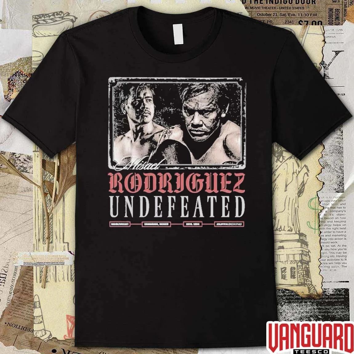 Misael Rodriguez Undefeated ZUFFA Boxing t-shirt