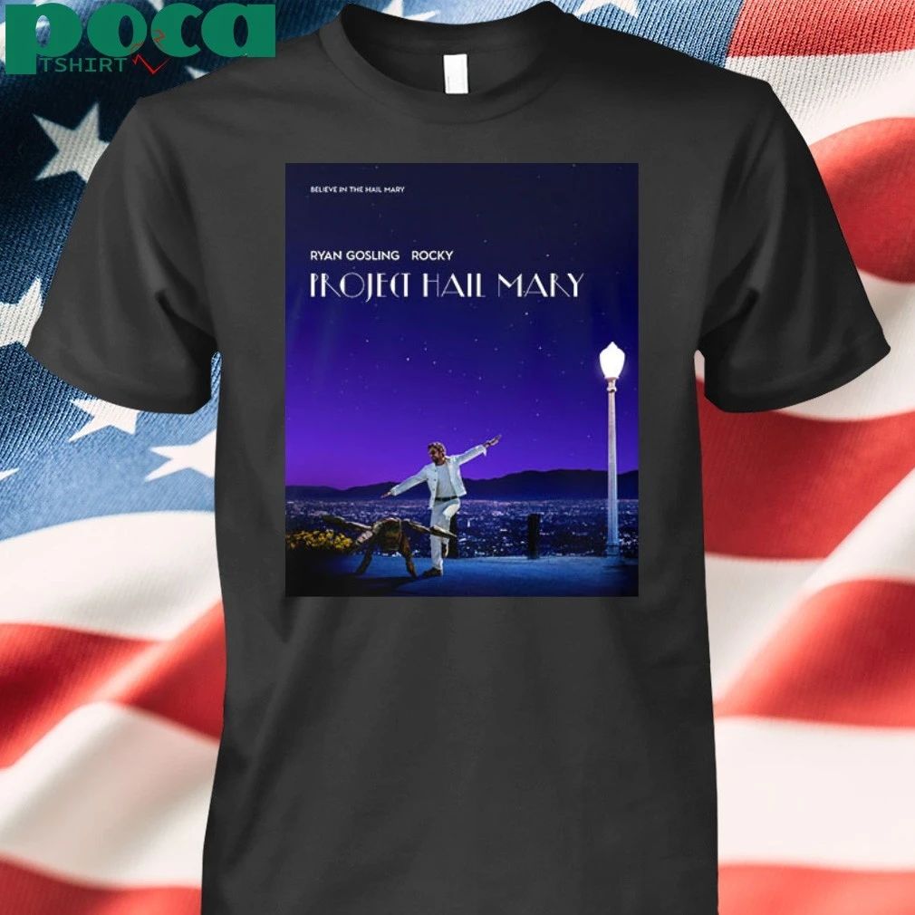 Project Hail Mary Inspired Poster La La Land Ryan Gosling Rocky Unisex T Shirt