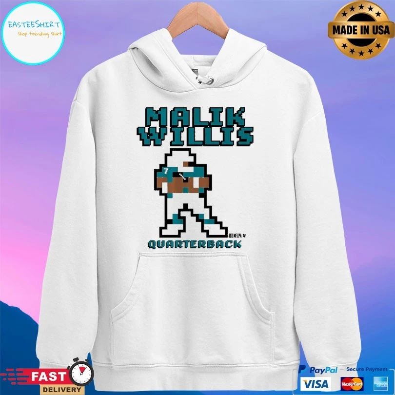 Miami Dolphins Malik Willis Quarterback Retro Baller Miami T-shirts