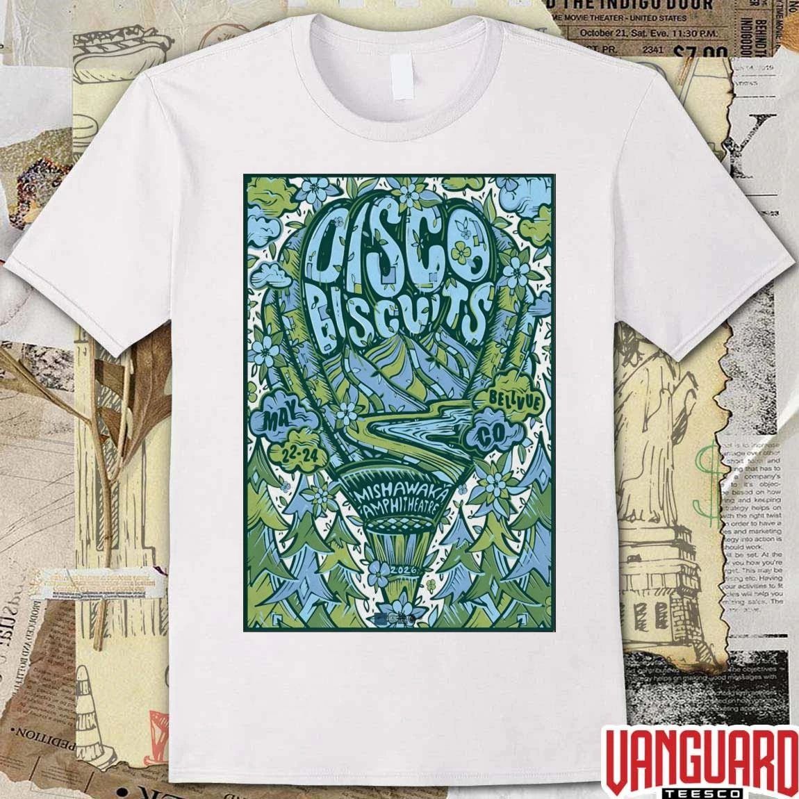 The Disco Biscuits May 22-24 2026 Mishawaka Amphitheatre In Bellvue CO Poster t-shirt