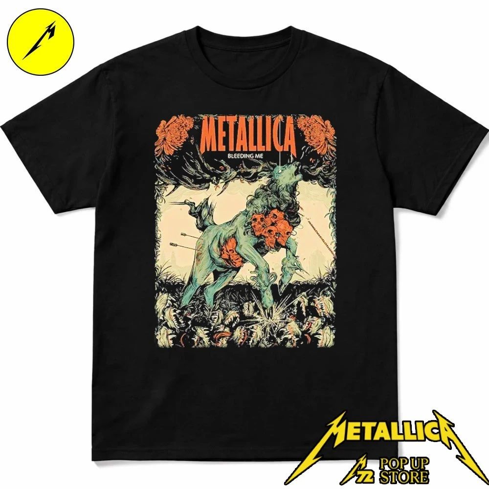 Metallica Pop-up Shop M72 European World Tour 2026 Bleeding Me Shirt
