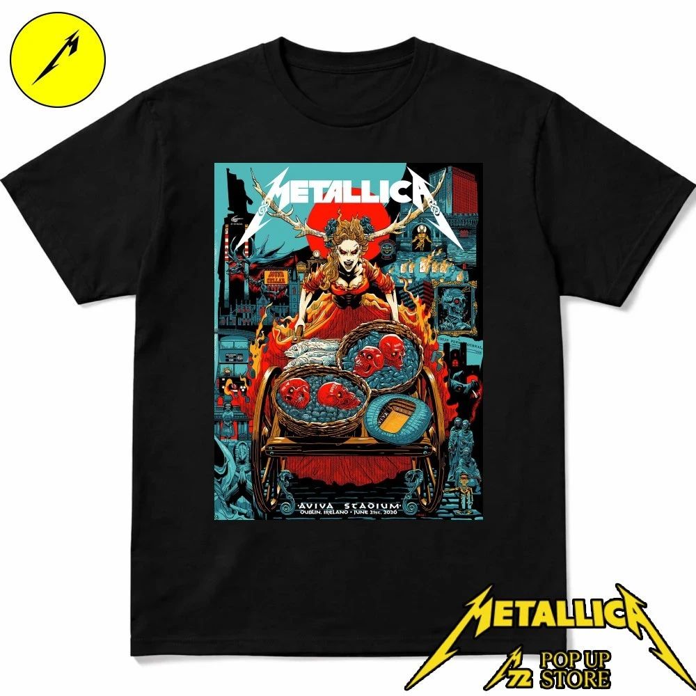 Metallica M72 Dublin 2026 Night 2 T-Shirt – June 21, 2026 at Aviva Stadium