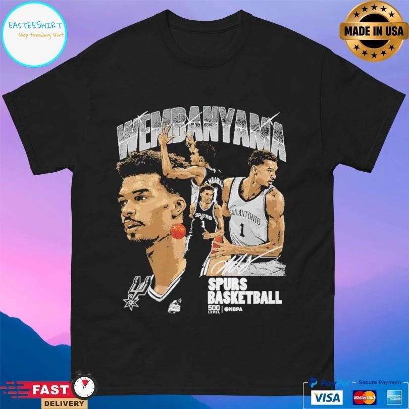 Victor Wembanyama San Antonio Spurs Basketball Collage T-shirts