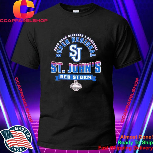 2026 St Johns Red Storm NCAA Division I Baseball Super Regional Championship Shirt