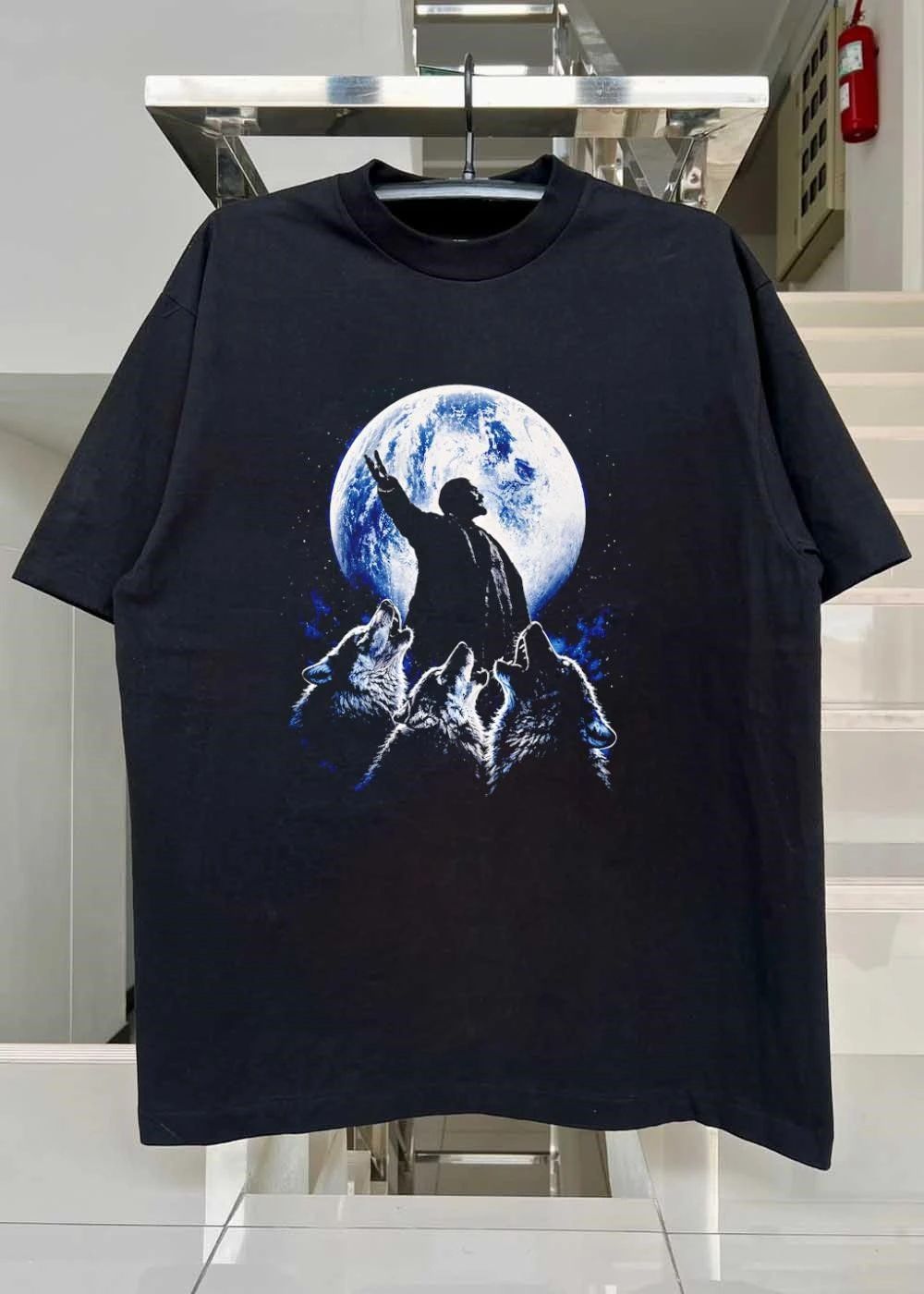 Lenin Howling Wolves Moon Shirt