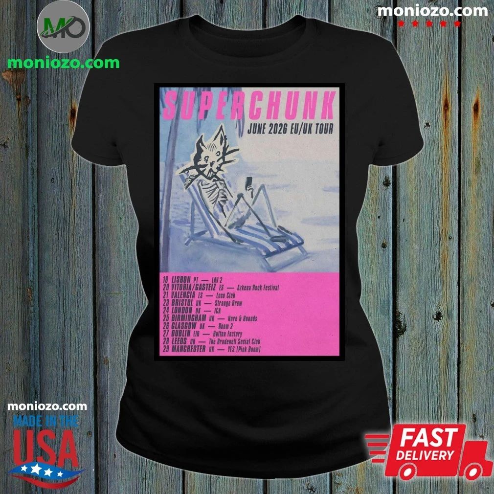 Superchunk EU-UK Tour June 2026 Poster Shirt – Best Gift for Music Fans