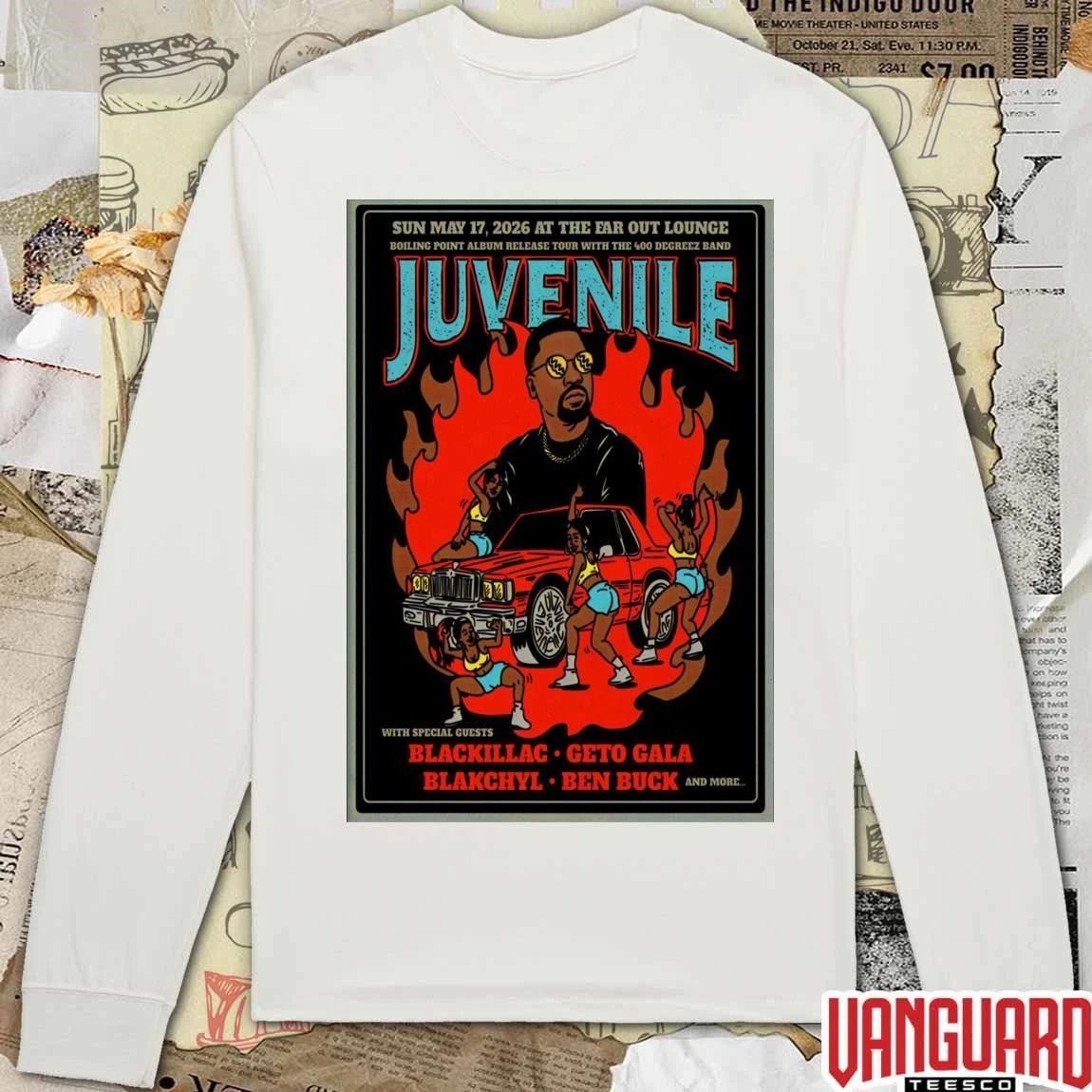 Juvenile At The Ear Out Lounge In Austin TX On May 17 2026 Poster t-shirt