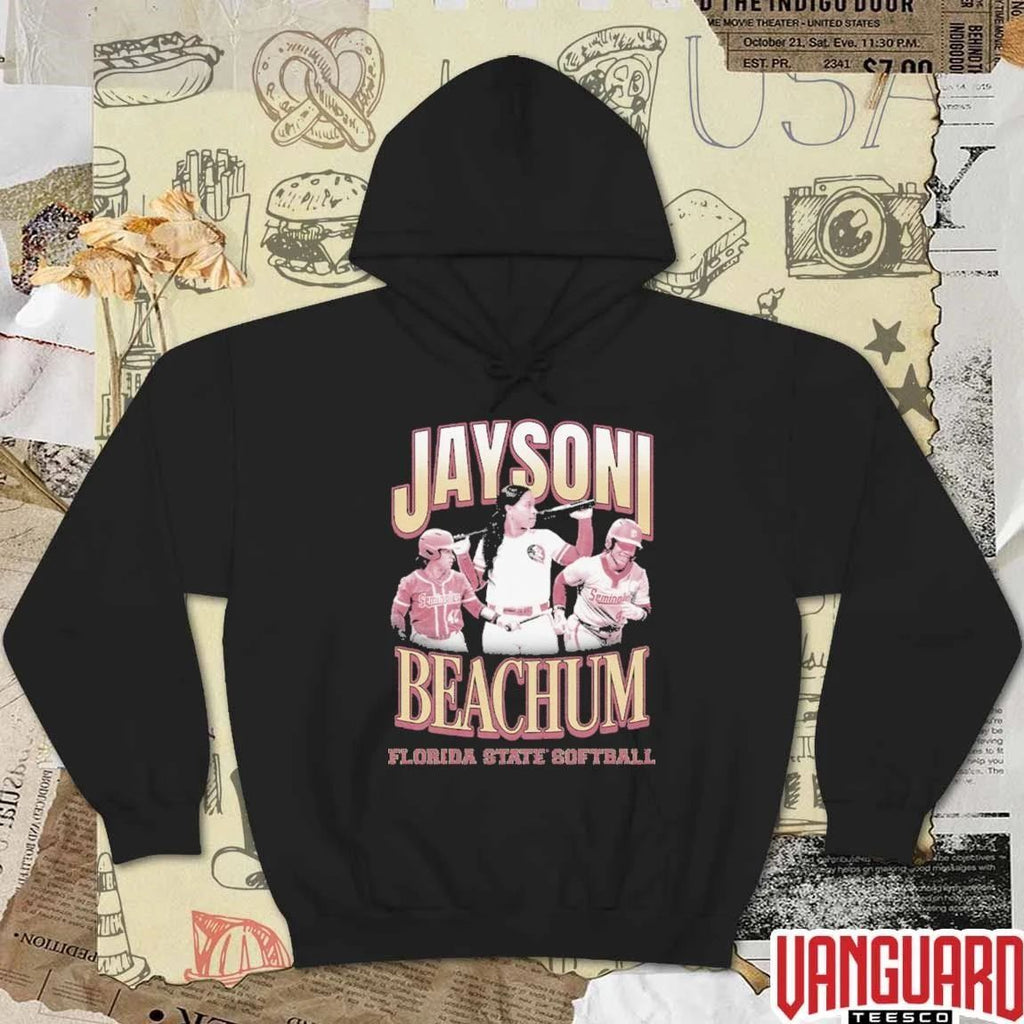Jaysoni Beachum Florida State Seminoles Softball 90s Streetwear t-shirt
