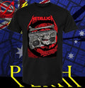 Metallica M72 Adelaide Poster By Glenn Smith T-shirt