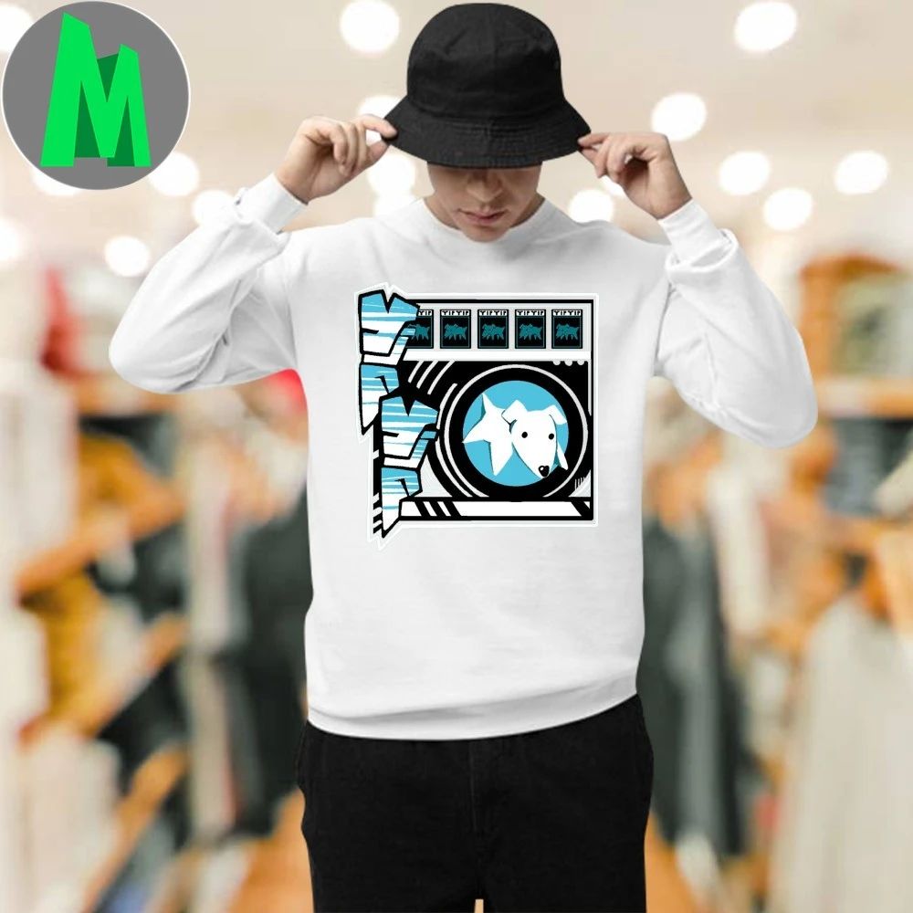 Yip Yip a white dog in a virtual washing machine Shirt
