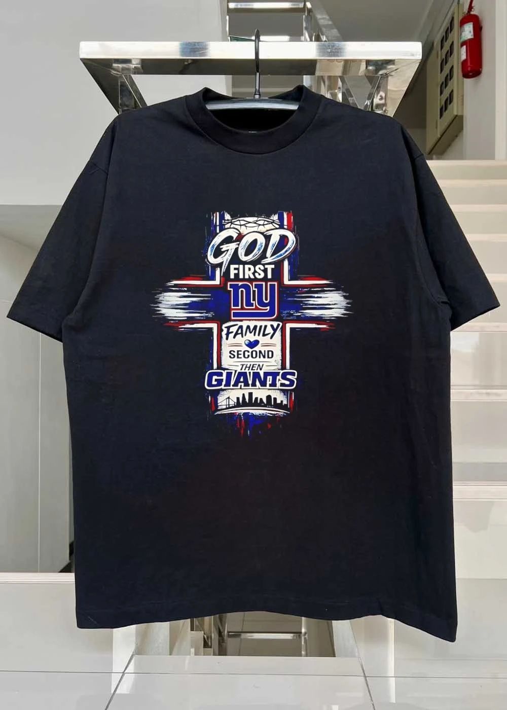 God First, NY Family Second, then Giants New York Giants T-Shirt