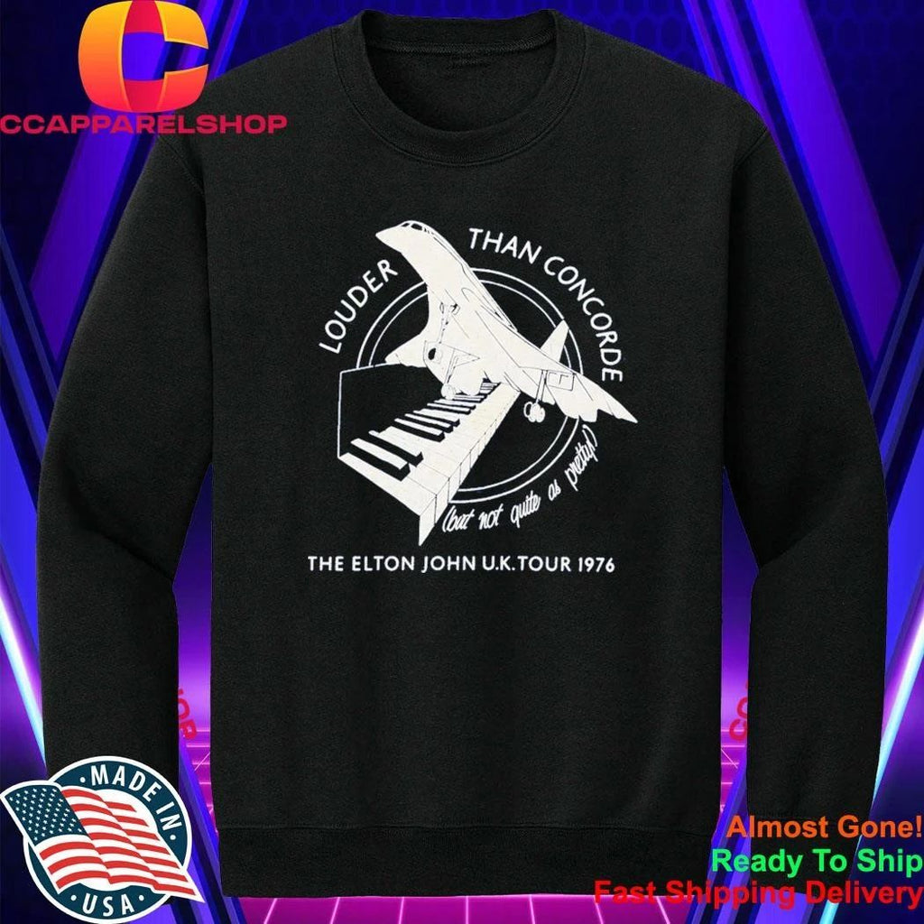 Olivia Rodrigo Pitchfork Elton John Uk Tour 1976 Louder Than Concorde Shirt