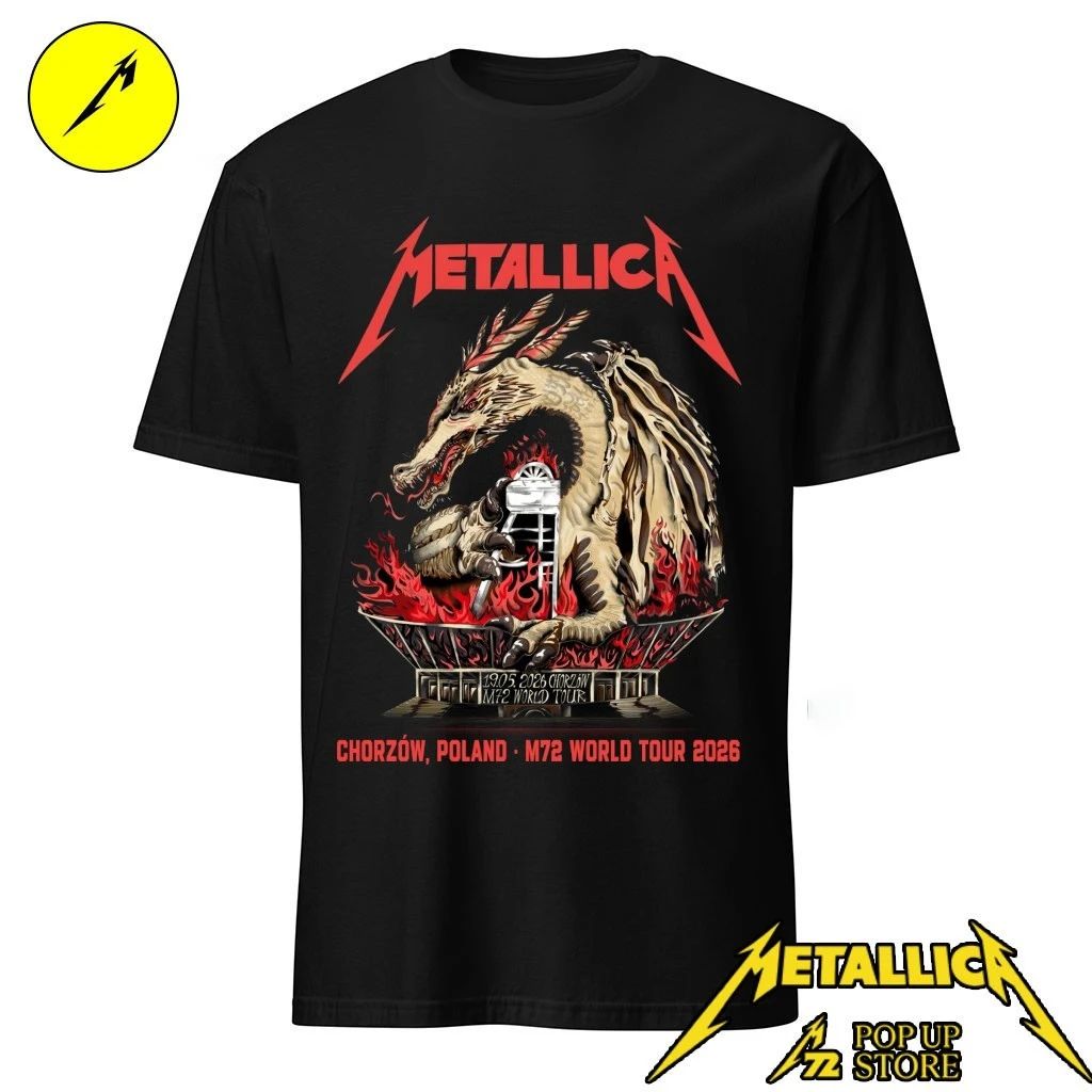 Metallica at Stadion Śląski in Chorzów, Poland, on May 19, 2026 M72 World Tour 2026 The Silesian Dragon Shirt