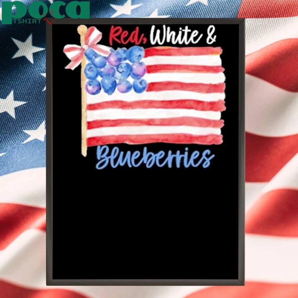 Red White And Blueberries Charlie Kirk Memorial Freedom Shirt