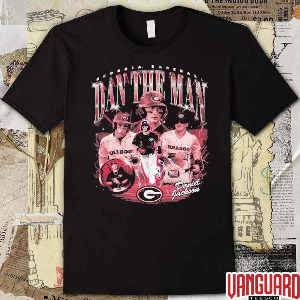 Daniel Jackson Dan the Man Georgia Bulldogs Baseball t-shirt