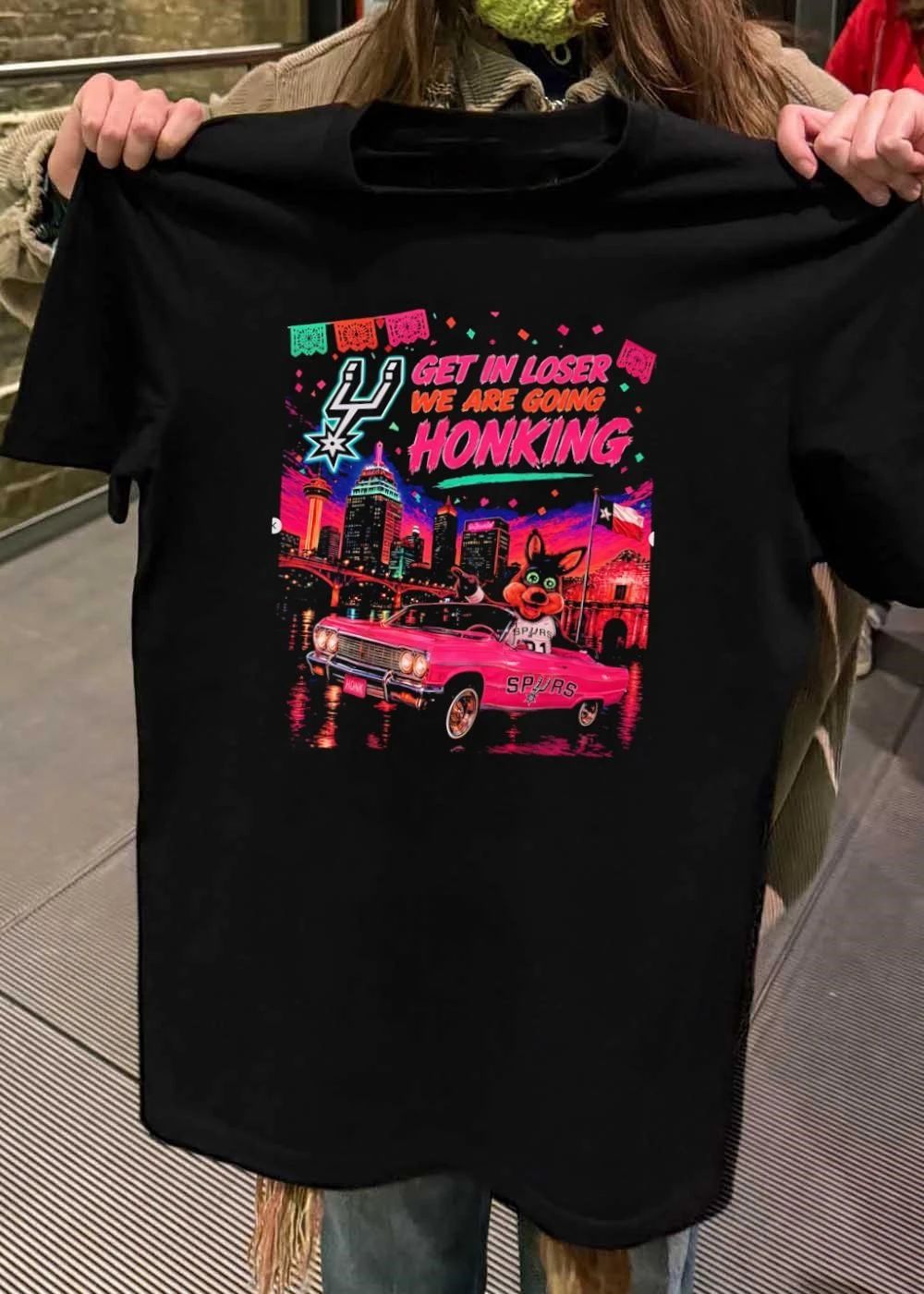 The Coyote San Antonio Spurs Get in Loser We Are Going Honking T-Shirt