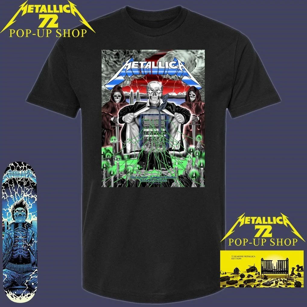 Metallica M72 World Tour May 27 2026 Zurich Switzerland Art By Luca Schenardi T-Shirt