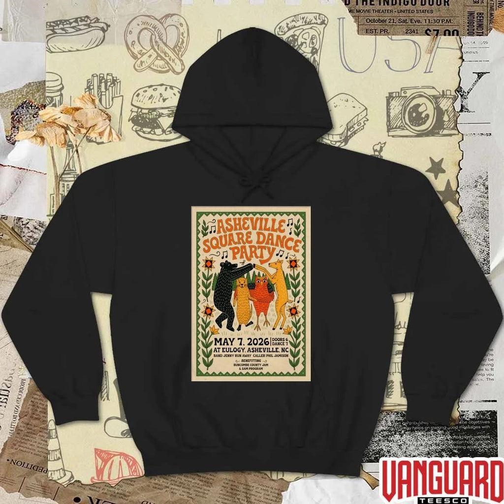 Asheville Square Dance Party Eulogy Asheville NC May 7 2026 Poster t-shirt