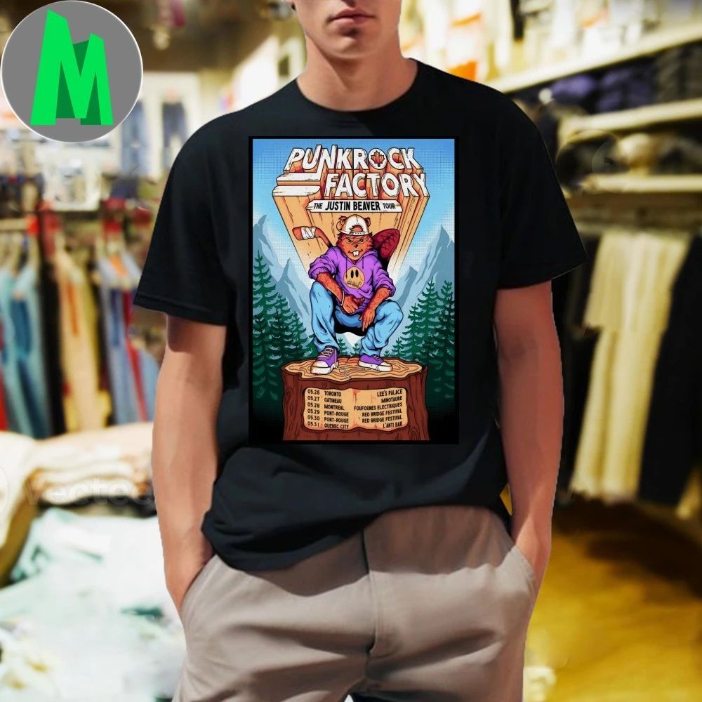 Original Punk Rock Factory The Justin Bieber Tour 26 Poster Shirt