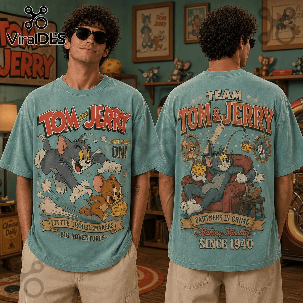 Tom and Jerry 1940 Partners in Crime T-Shirt
