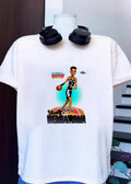 Raincloud Studios Victor Wembanyama Dribbling Basketball San Antonio Spurs T-Shirt