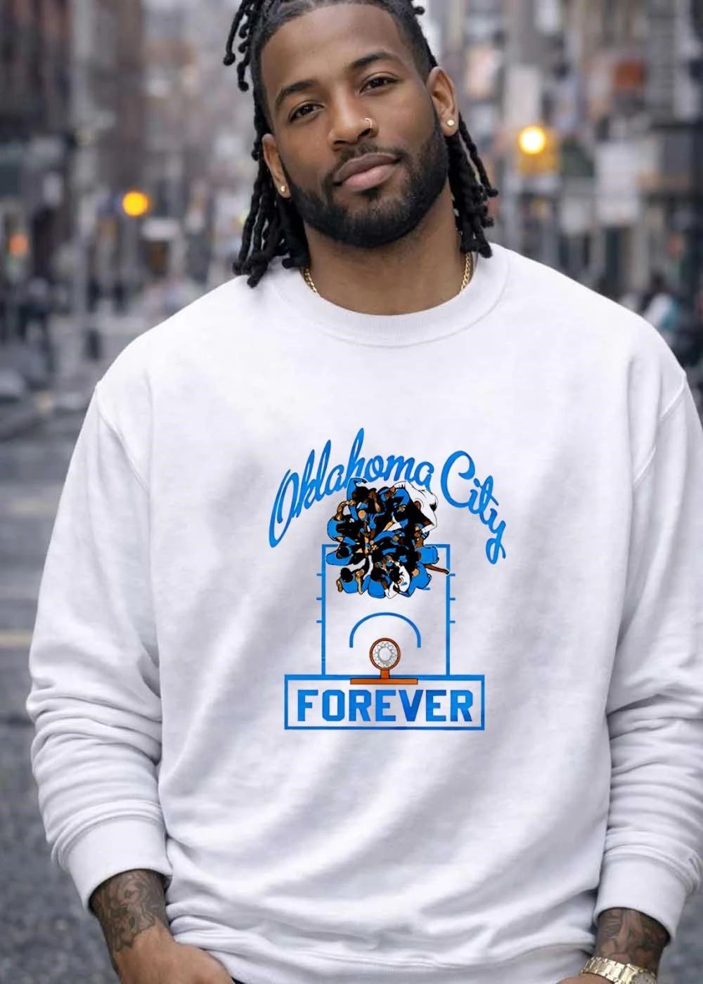 Oklahoma City Forever Basketball Hoop Team Huddle Graphics shirt