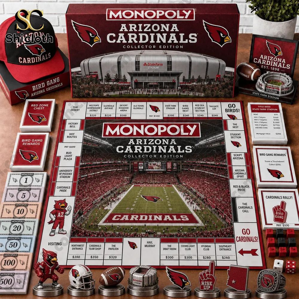 Arizona Cardinals Collector’s Edition Monopoly Board Game