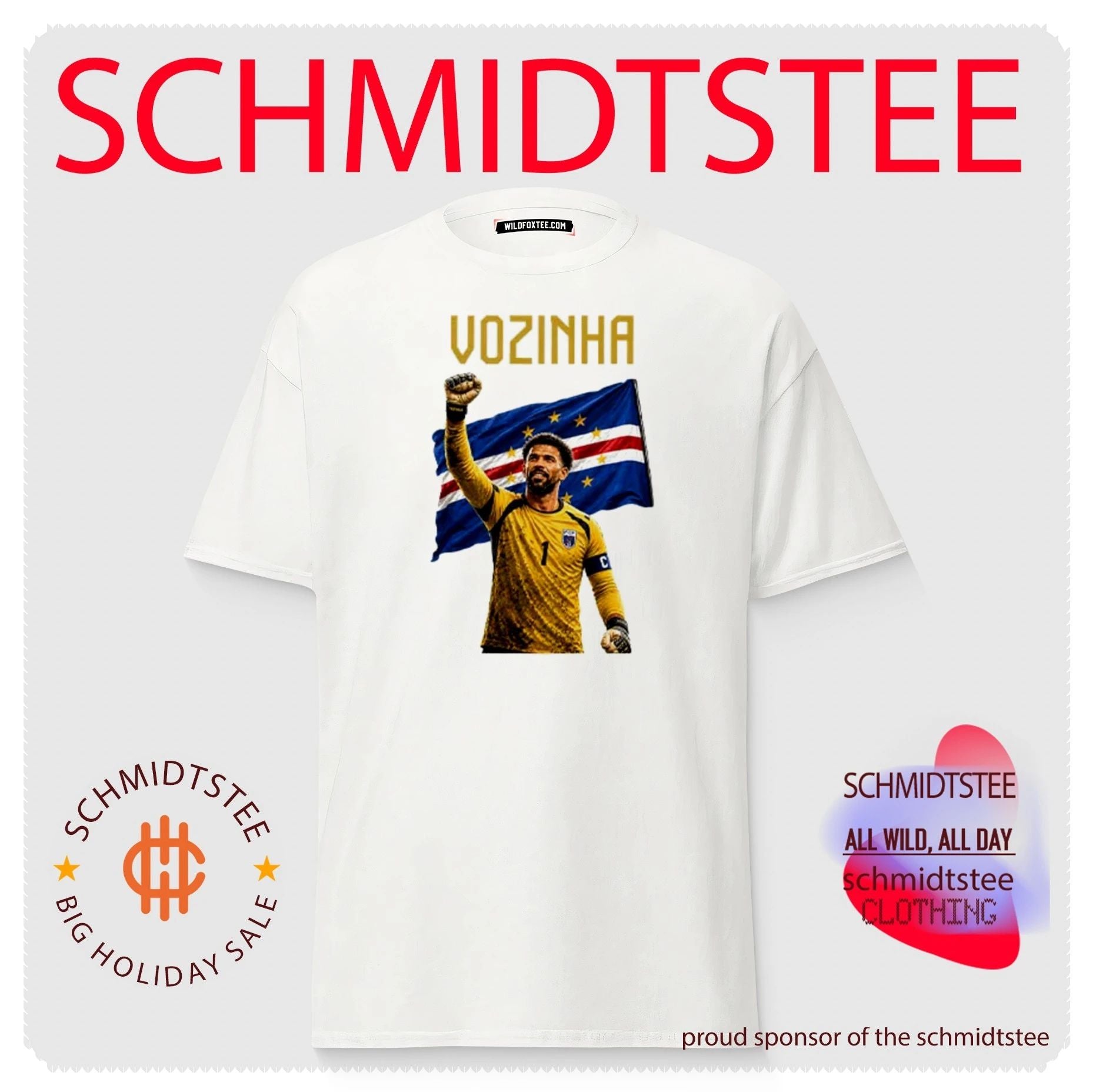 Vozinha Cape Verde National Football Team No 1 shirt