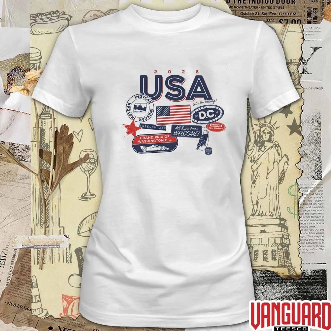 Indycar DC Grand Prix 2026 Freedom 250 Grand Prix Washington Racing t-shirt